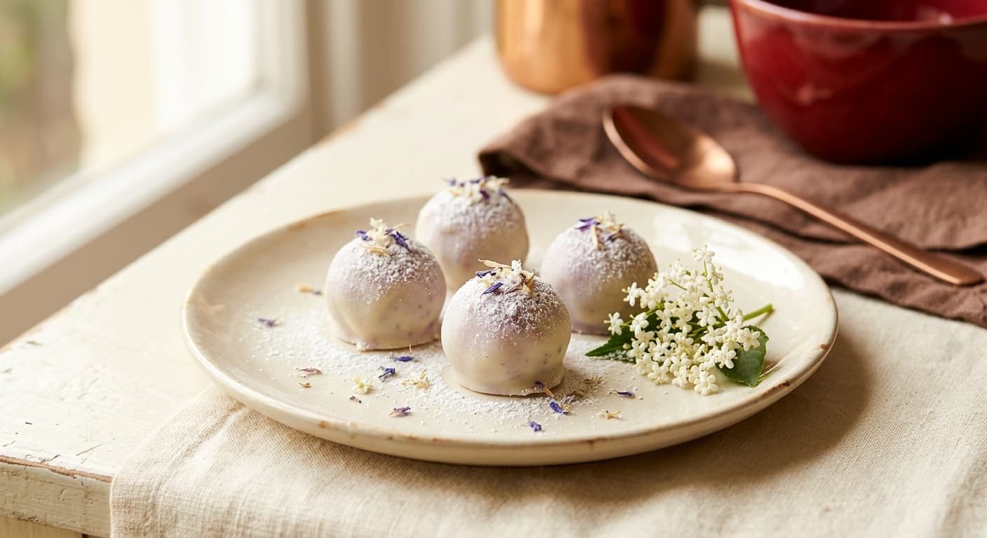 Elderflower White Chocolate Truffle